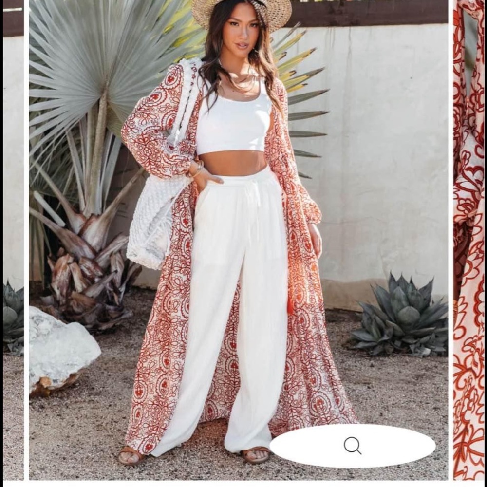 Elowen printed duster kimono from vici